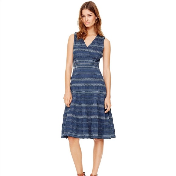 smocked cotton dress